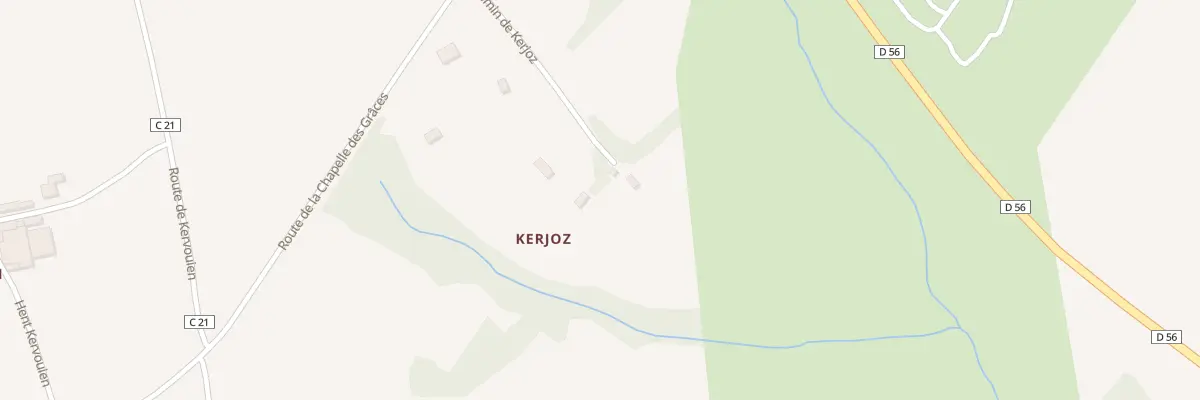 Plan du 6 Che de Kerjoz à Pluguffan