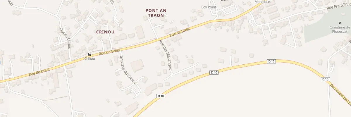Plan du 6 Rue des Mésanges à Plouescat