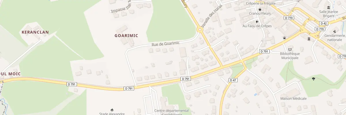 Plan du 2 Rue de Goarimic au Faou