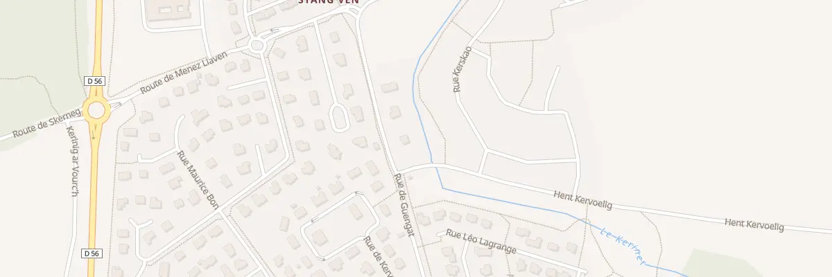 Plan du 180F Rue de Guengat à Pluguffan