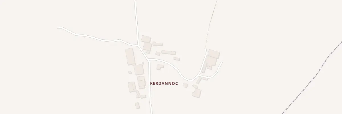 Plan du 332 Rte de Kerdannoc à Plounéventer