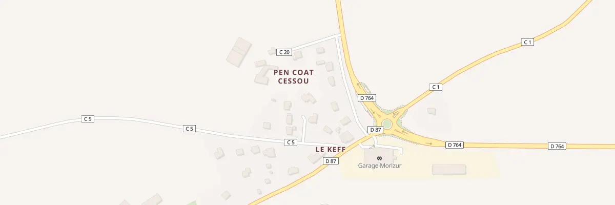 Plan du 10 Le Keff à La Martyre