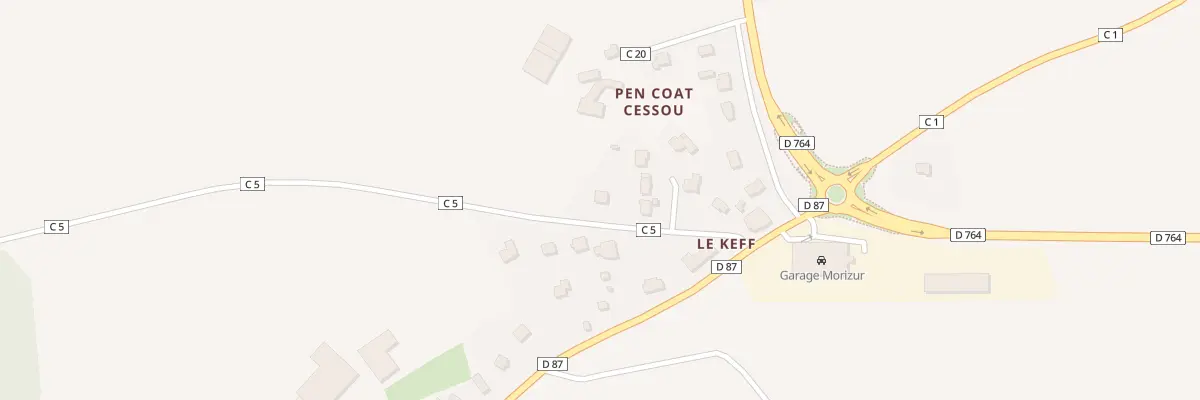 Plan du 15 Le Keff à La Martyre