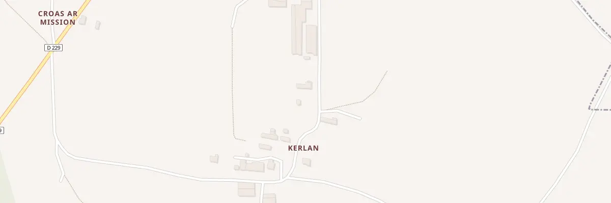 Plan du 595 Rte de Kerlann à Plounéventer