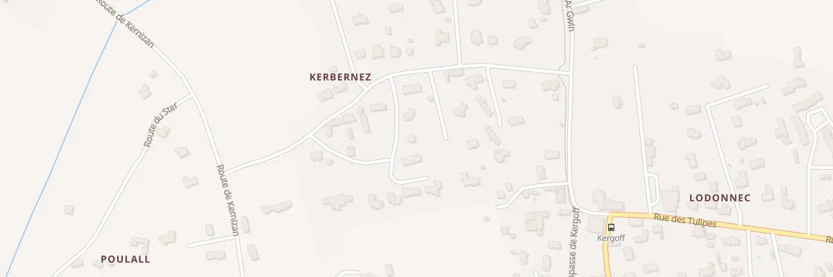 Plan du 8 Res de Kerbernes à Loctudy