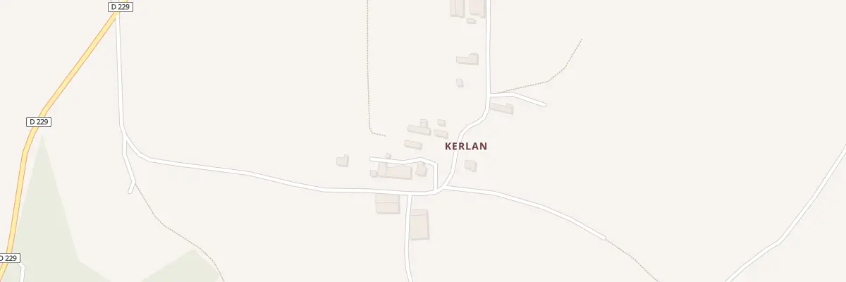 Plan du 545 Rte de Kerlann à Plounéventer