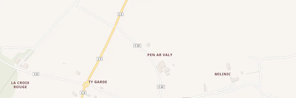 Plan du 15 Penn ar Valy à Tréflévénez