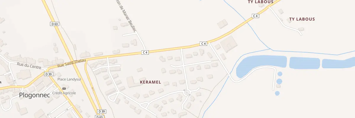 Plan du 5416F Keramel à Plogonnec