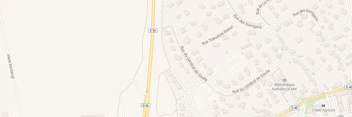 Plan du 23 Rue du Général de Gaulle à Pluguffan