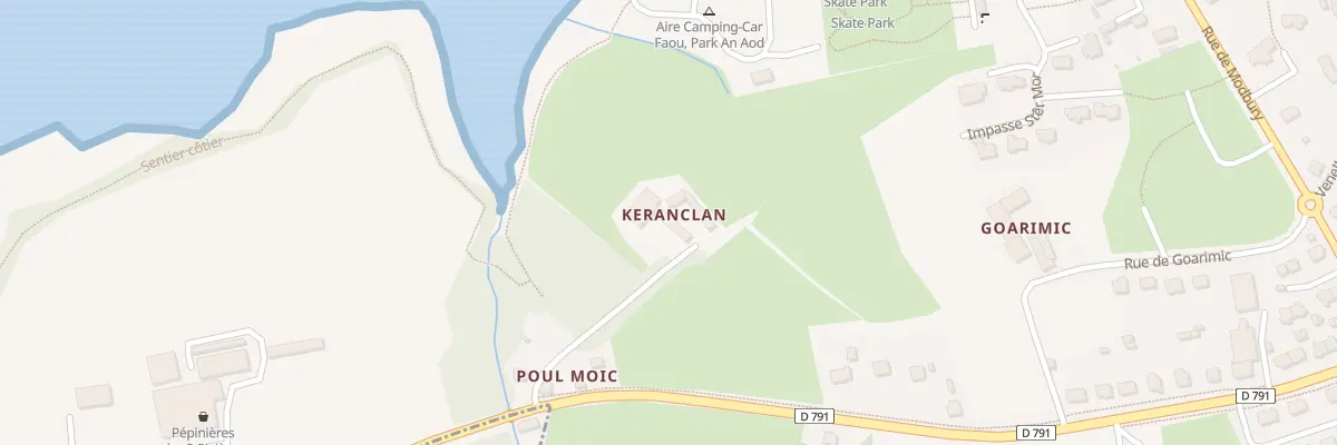 Plan du 164 Keranclan au Faou