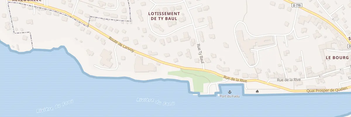 Plan du 7 Rte de Lanvoy au Faou