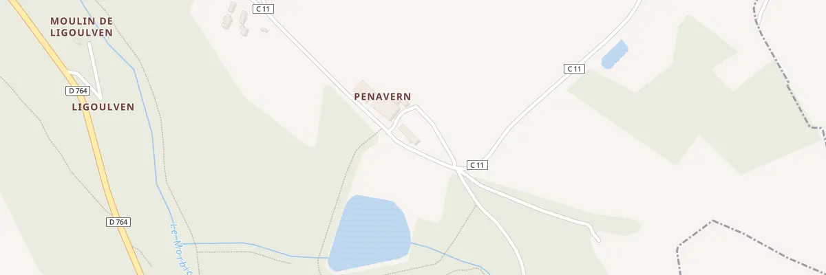 Plan du 364 Penavern à La Roche-Maurice
