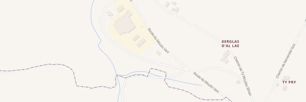 Plan du 15 Rte du Moulin Vert à Guengat