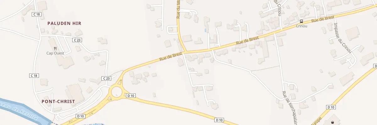 Plan du 85 Rue de Brest à Plouescat