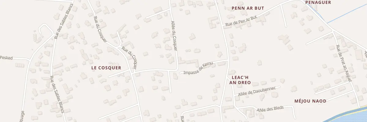 Plan du 22 All du Cosquer à Loctudy