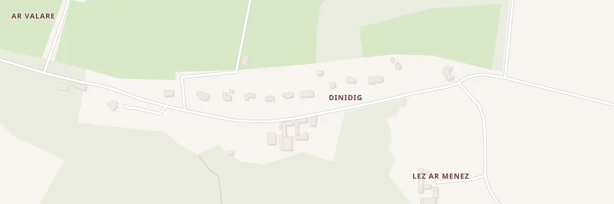Plan du 9 Dinidig à Plomodiern