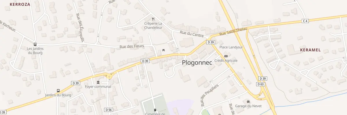 Plan du 2 Rue de Douarnenez à Plogonnec