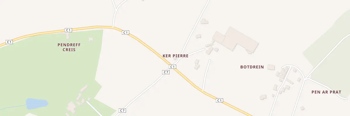 Plan du 1 Ker Pierre à Irvillac