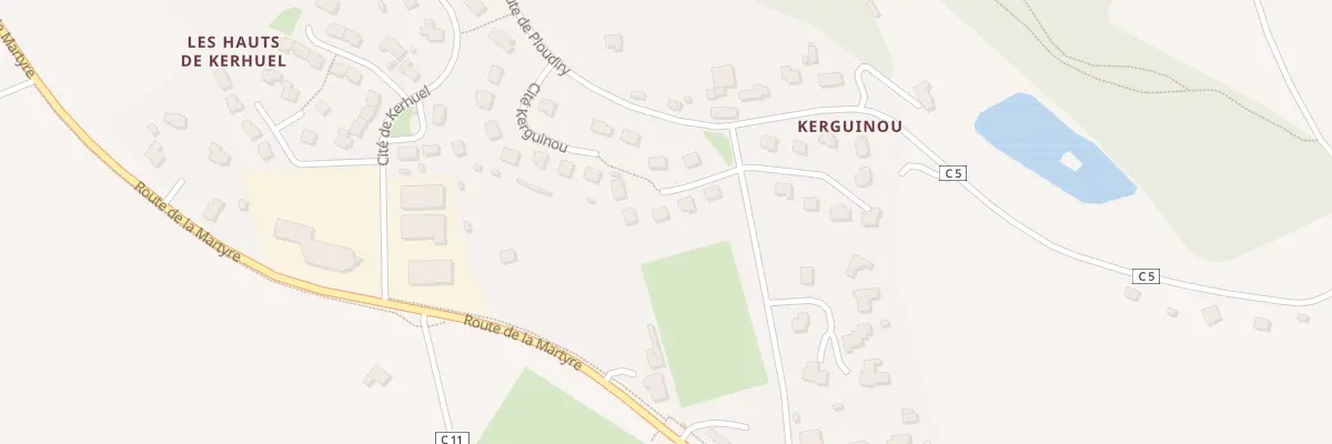 Plan du 15 Rue de Kerguinou à La Roche-Maurice
