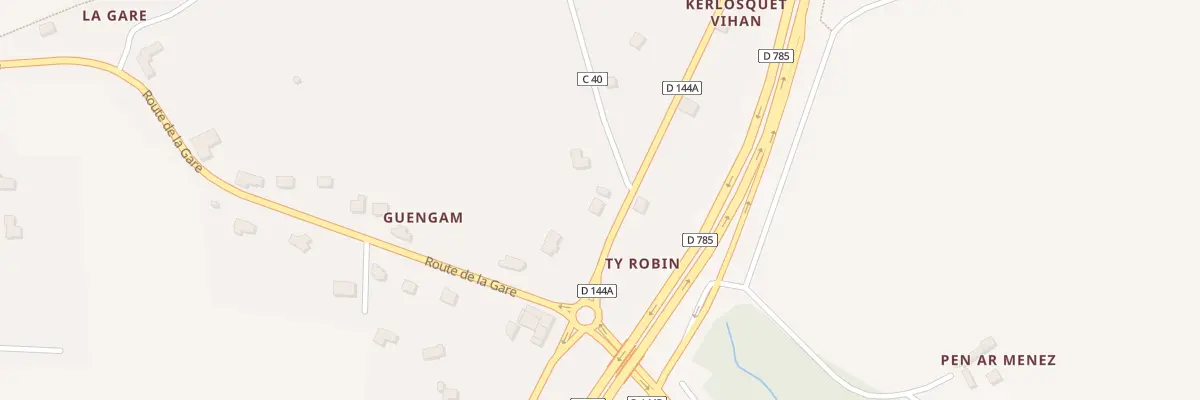 Plan du 5536F Guengam à Combrit