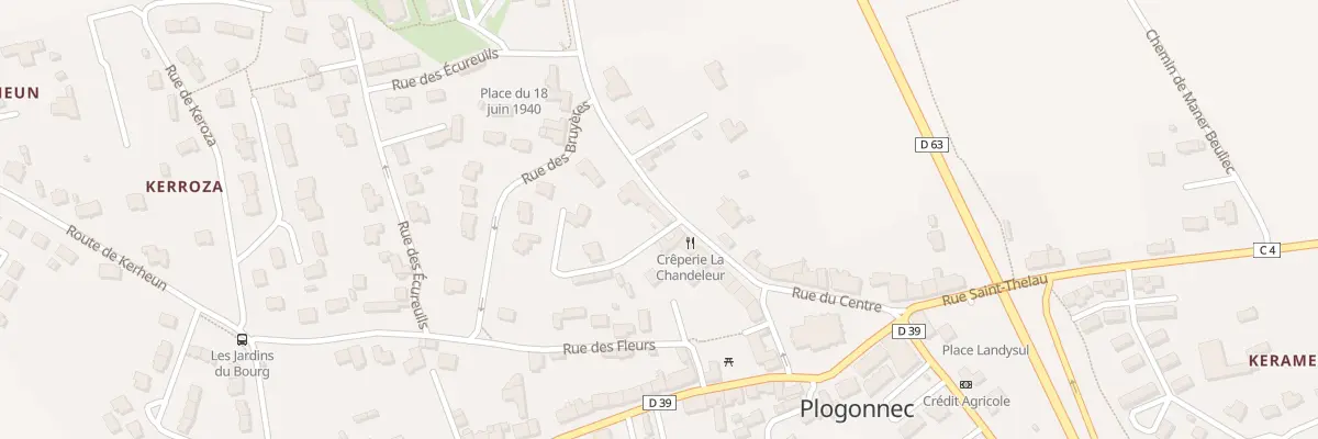 Plan du 14 Rue de la Presqu’Ile à Plogonnec