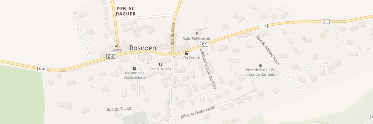 Plan du 2 Rue de Quimerc’h à Rosnoën