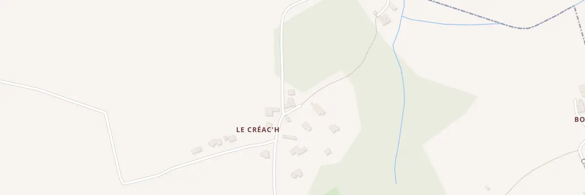 Plan du 124 Le Creac’H à Locronan