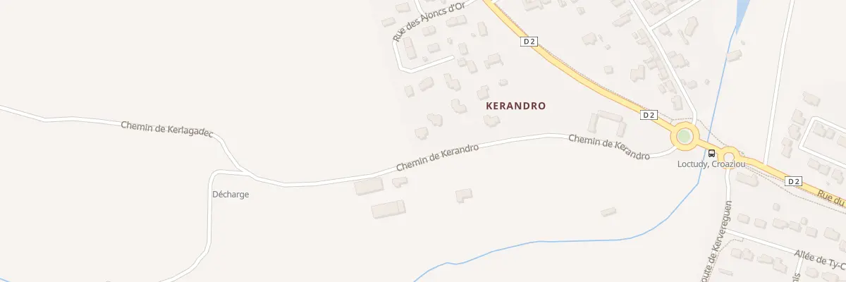 Plan du 20 Che de Kerandro à Loctudy
