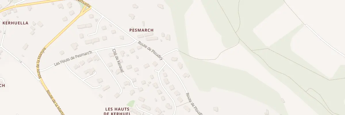Plan du 21 Pesmarc’h à La Roche-Maurice