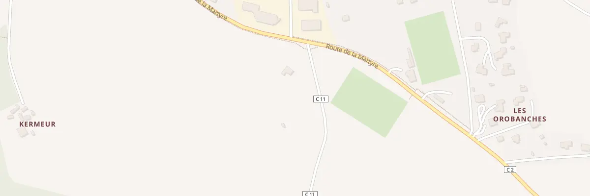 Plan du 1 Tregastel à La Roche-Maurice