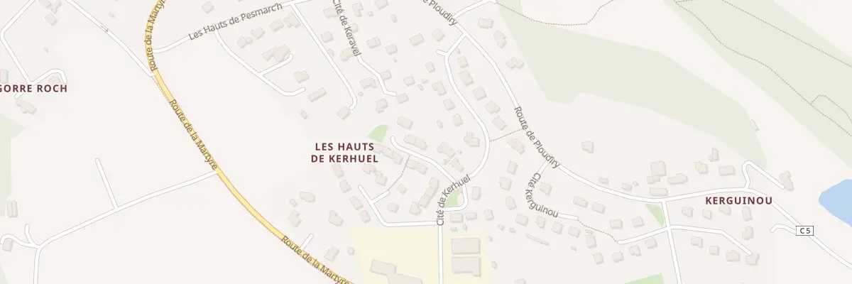 Plan du 35 Cité de Kerhuel à La Roche-Maurice