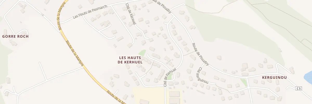 Plan du 5201 Les Hauts de Kerhuel à La Roche-Maurice
