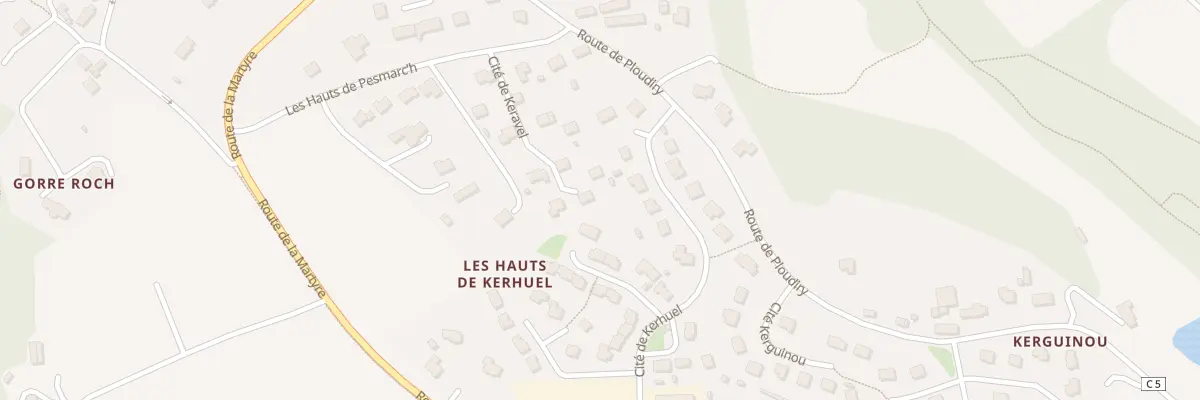 Plan du 13 Cité de Keravel à La Roche-Maurice