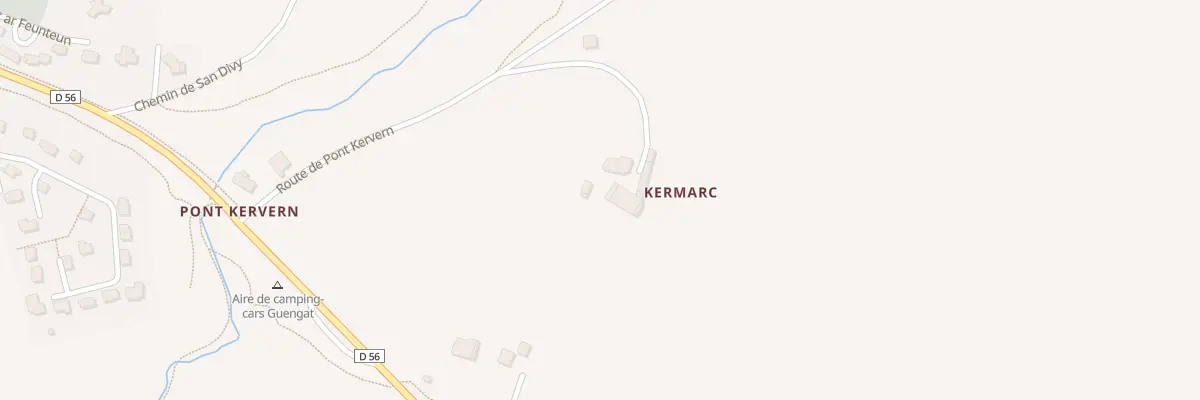 Plan du 1 Che de Kermarc à Guengat