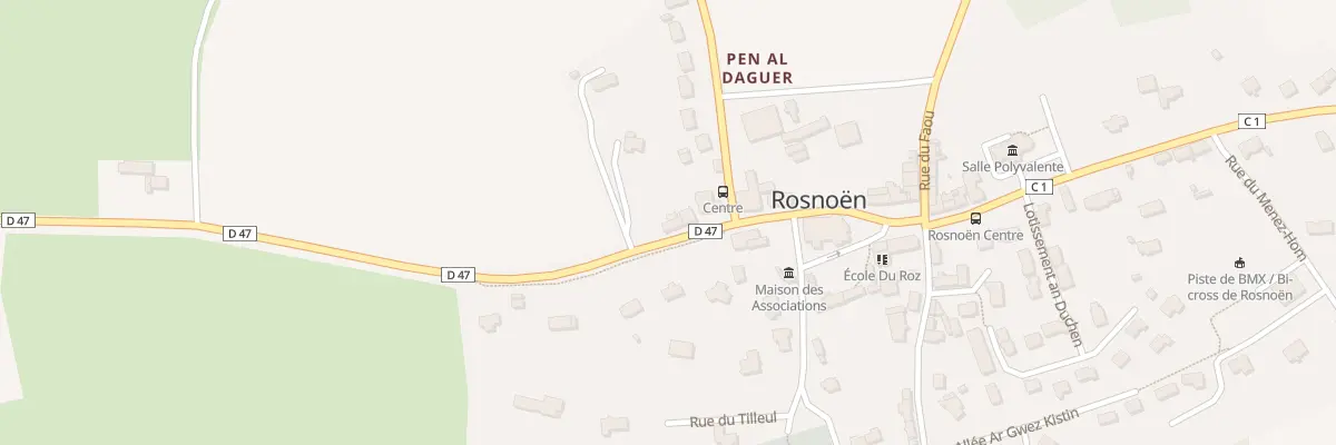 Plan du 8 Rue de Terenez à Rosnoën