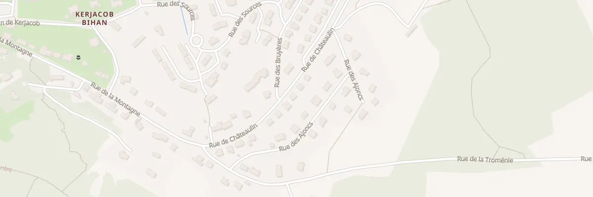 Plan du 16 Rue de Châteaulin à Locronan