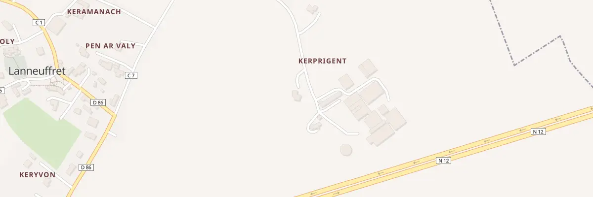 Plan du 270 Kerprigent à Lanneuffret