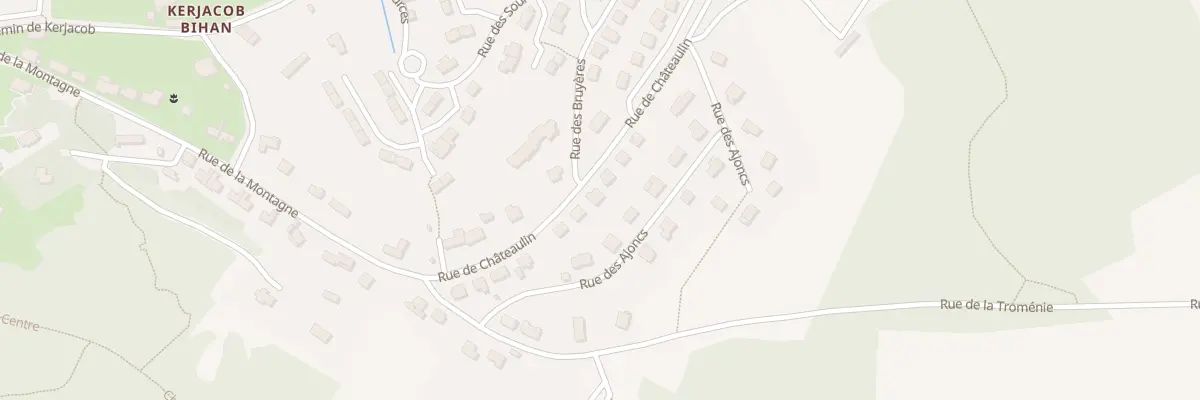 Plan du 14 Rue de Châteaulin à Locronan