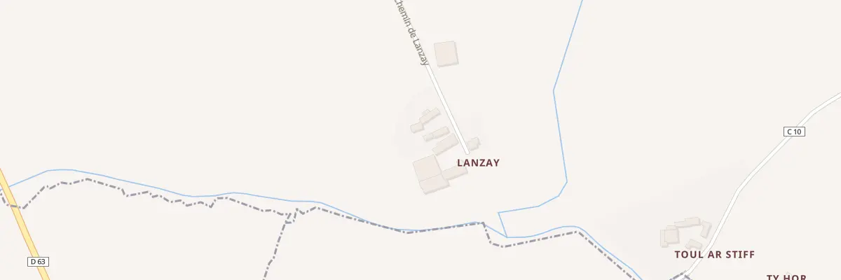 Plan du 343 Lanzay à Locronan