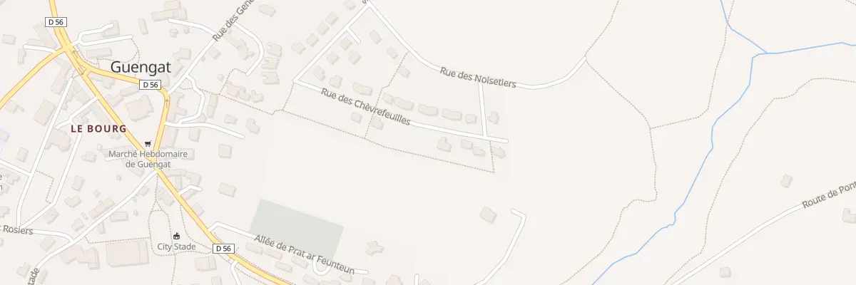 Plan du 23 Rue des Chèvrefeuilles à Guengat