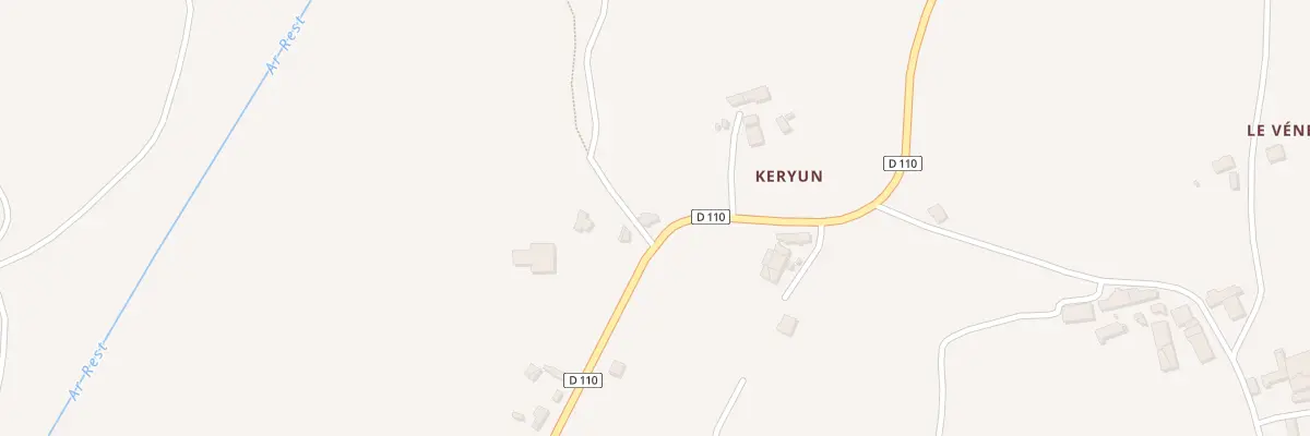 Plan du 5408 Keryun à Plounévez-Lochrist
