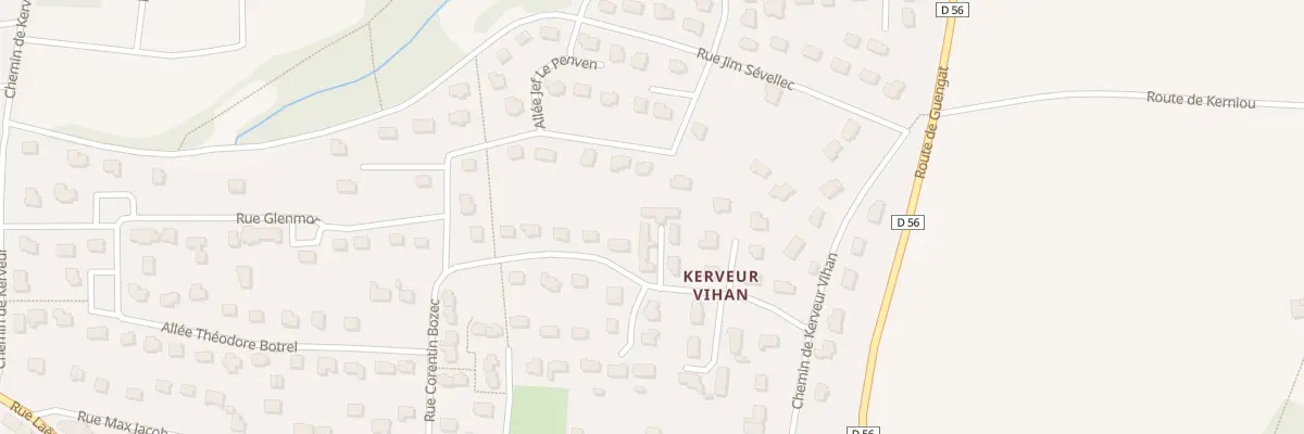 Plan du 29 Rue Corentin Bozec à Plonéis