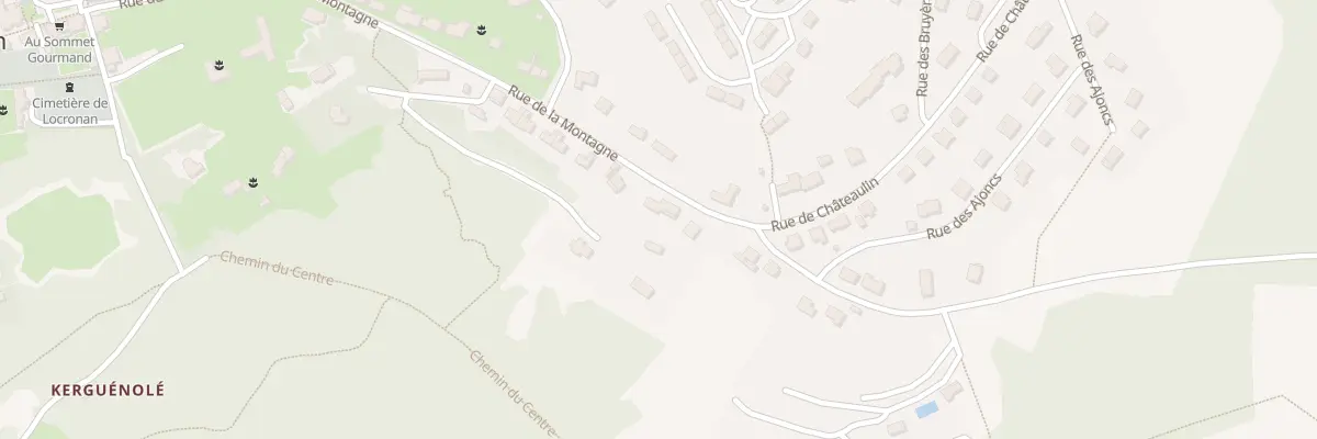 Plan du 16 Rue de la Montagne à Locronan