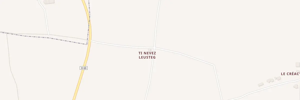 Plan du 117 Ty Nevez Leustec à Locronan