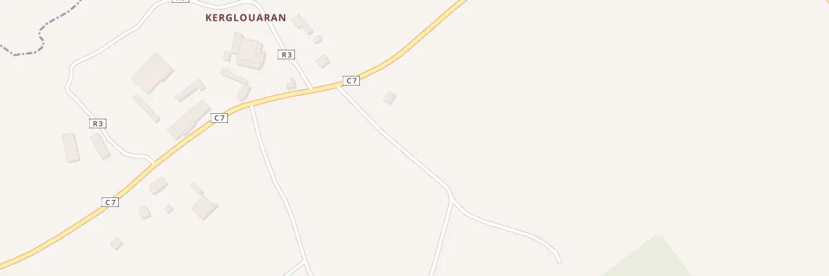 Plan du 84 Kerglouaran à La Martyre