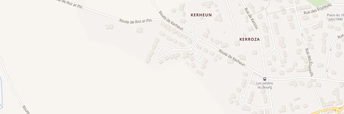 Plan du 17 Lot de Kerrun à Plogonnec