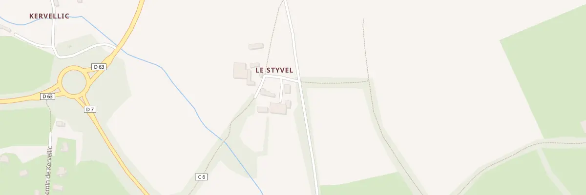 Plan du 113 Le Styvel à Locronan
