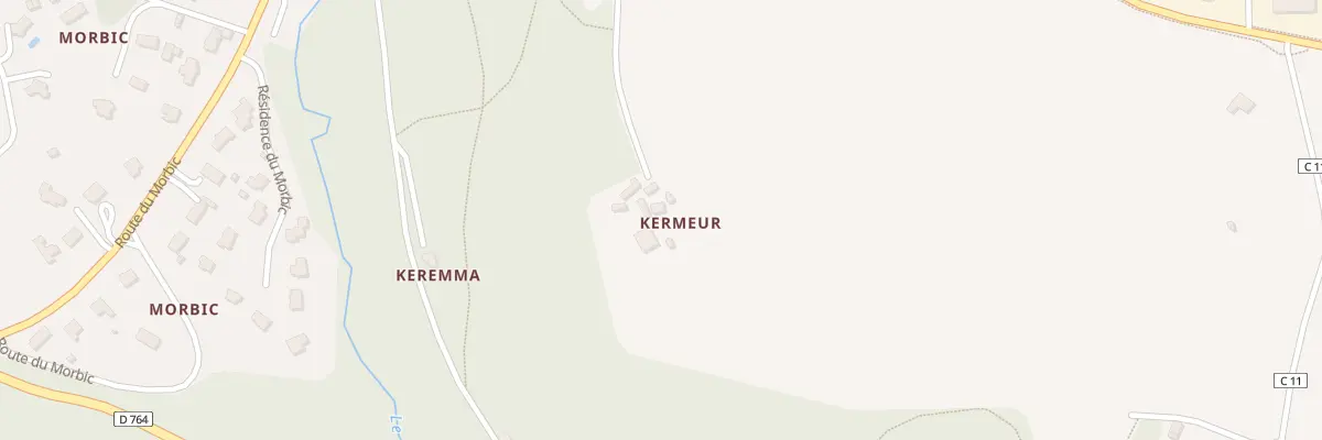 Plan du 359 Kermeur à La Roche-Maurice