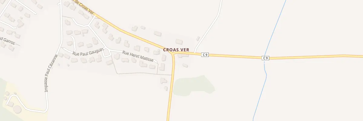 Plan du 354 Rte de Croas Ver à Plounéventer