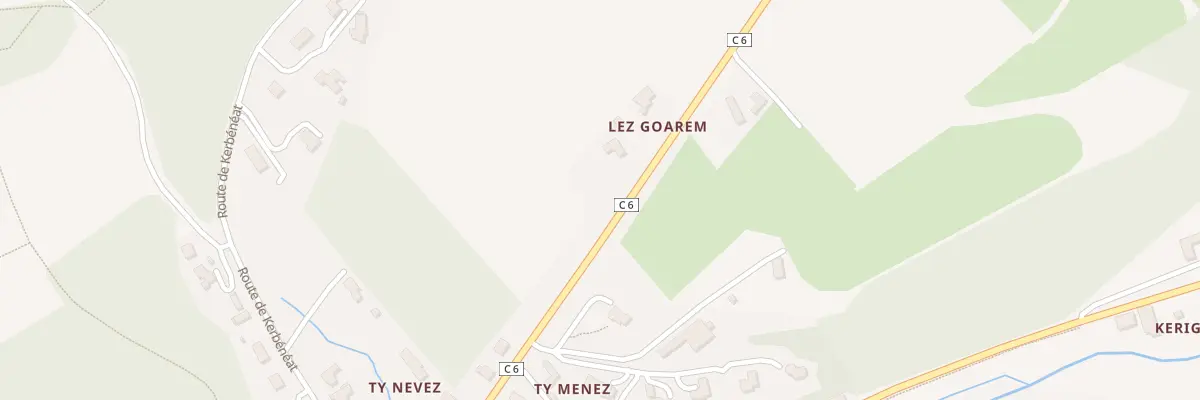 Plan du 244A Lez Goarem à La Roche-Maurice